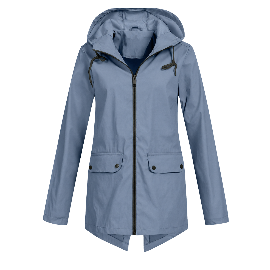 Dames Regenjack met Capuchon – Waterdicht & Modern