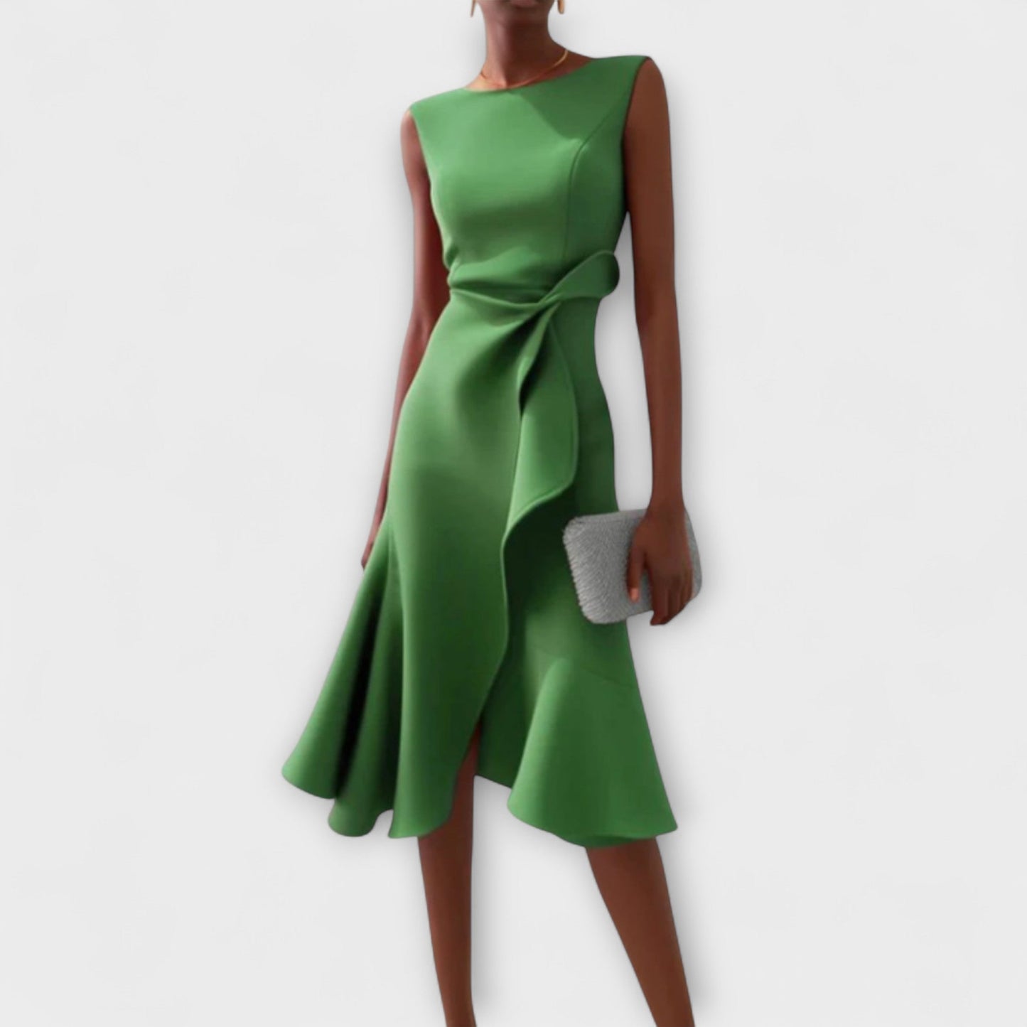 Dare Midi-jurk voor Vrouwen | Asymmetrisch Detail, Elegant 6