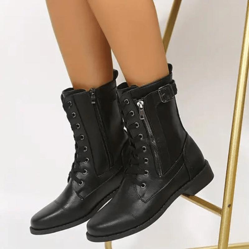 Demi Dames Laarzen | Chunky Lage Hak, Comfortabel en Duurzaam