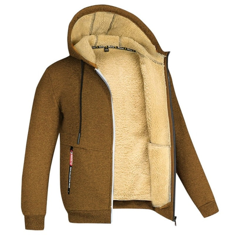 Elan Heren Wintervest | Gebreid Met Wolvoering, Moderne Pasvorm