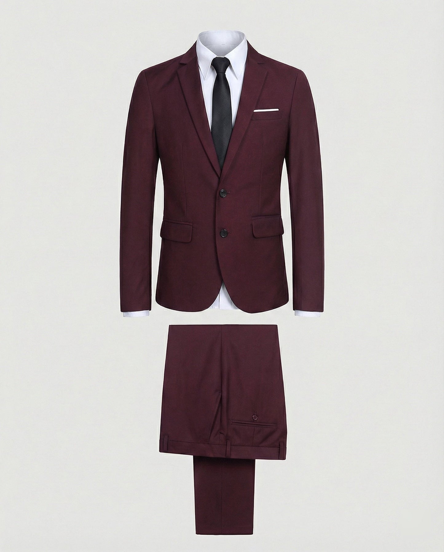 Elias Heren Pak Zwart | Slim Fit, Polyester Mix, Elegant 6