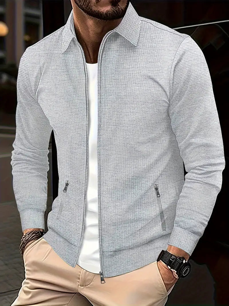 Elias Heren Vest | Stijlvolle Rits, Comfortabel en Elegante Pasvorm