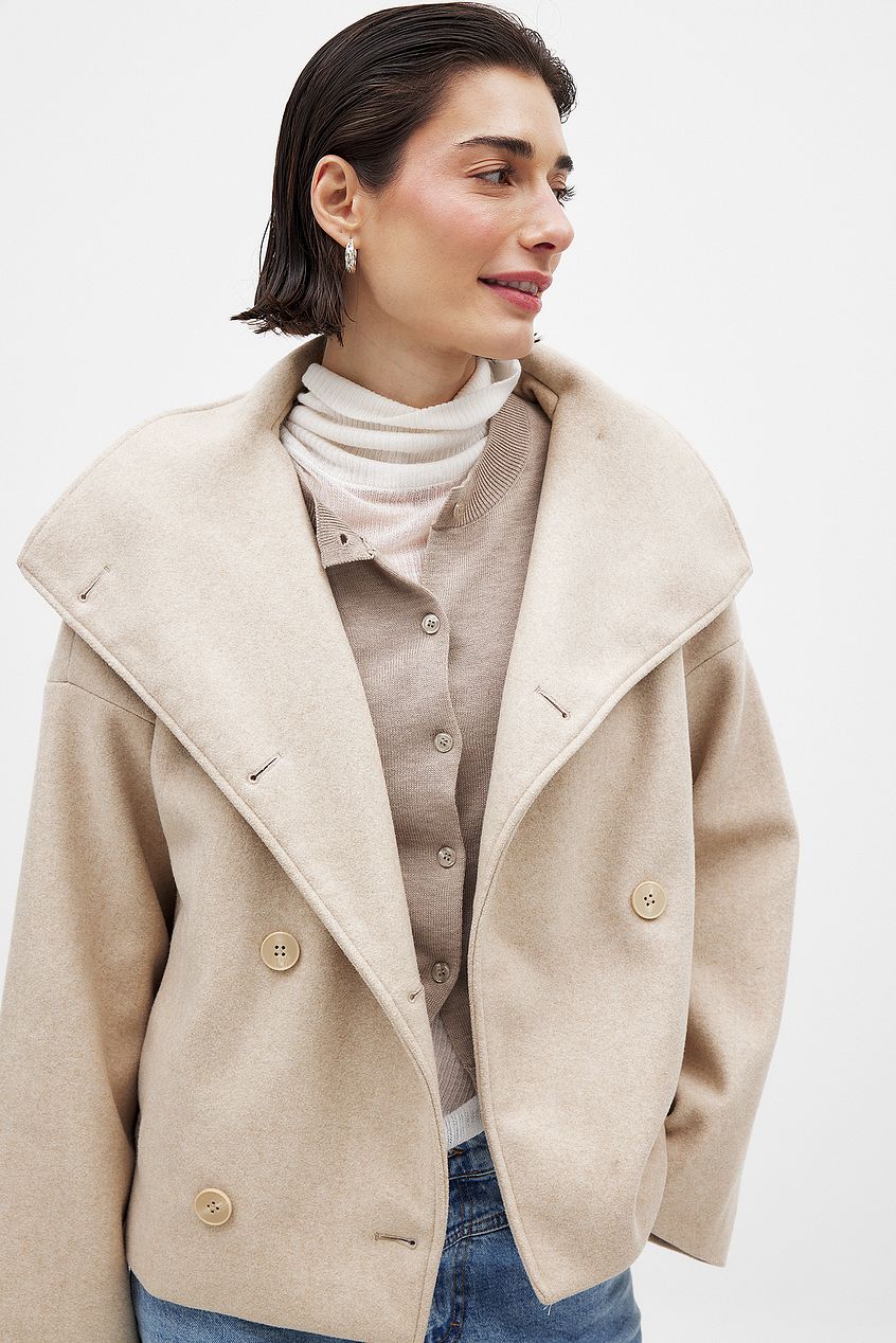 Eline Dames Winterjas | Zachte Wolblend, Oversized Stijl