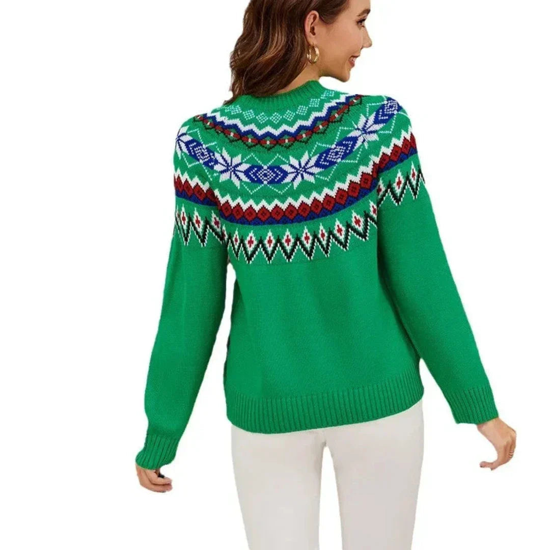 Kira Dames Kersttrui | Regular Fit, Noors Motief, 100% Acryl 1