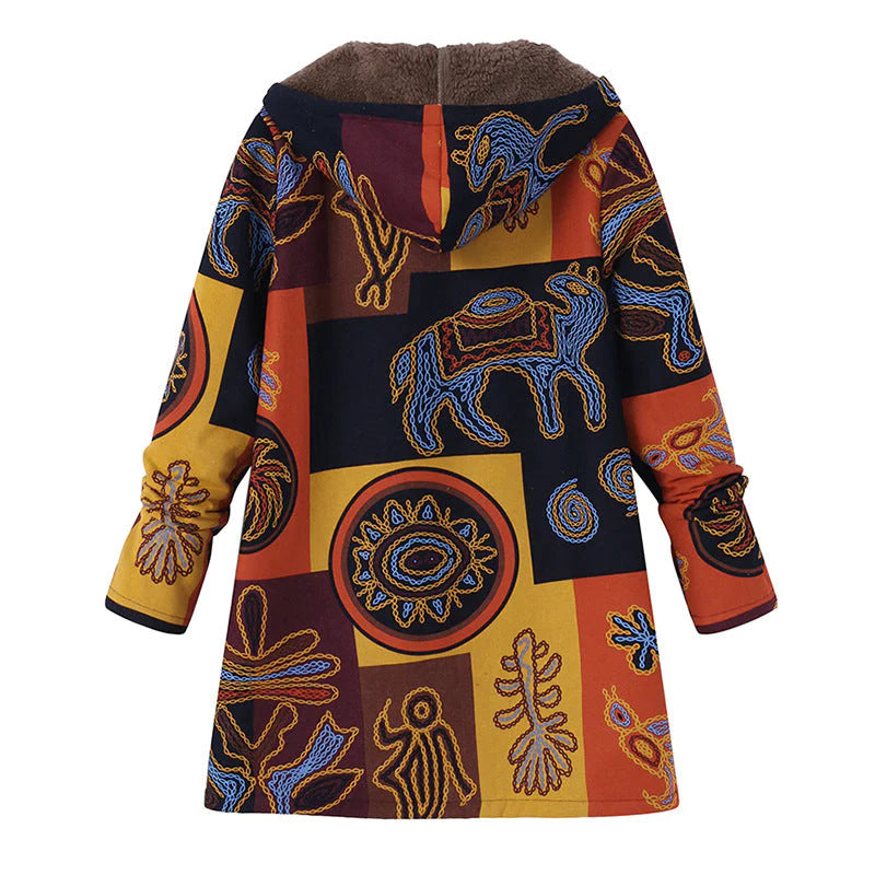 Lina Dames Vintage Jas | Warme Stof, Elegante Stijl