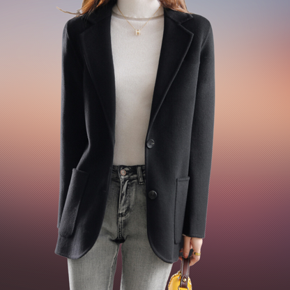 Linde Dames Blazer | Comfortabele Pasvorm, Bruin