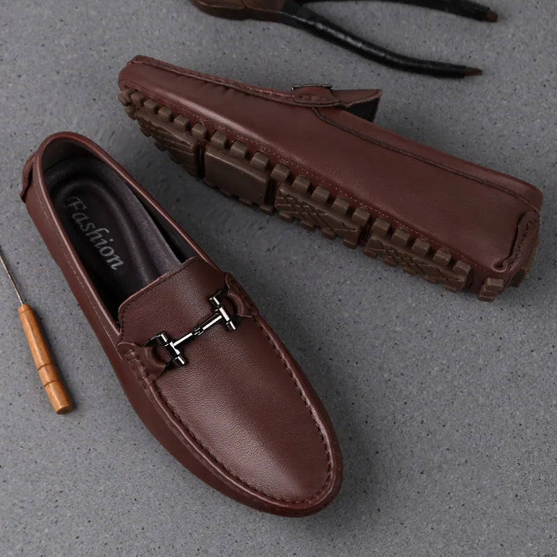 Milo Heren Moccasins | Ademend PU-leer, Comfortabel en Stijlvol