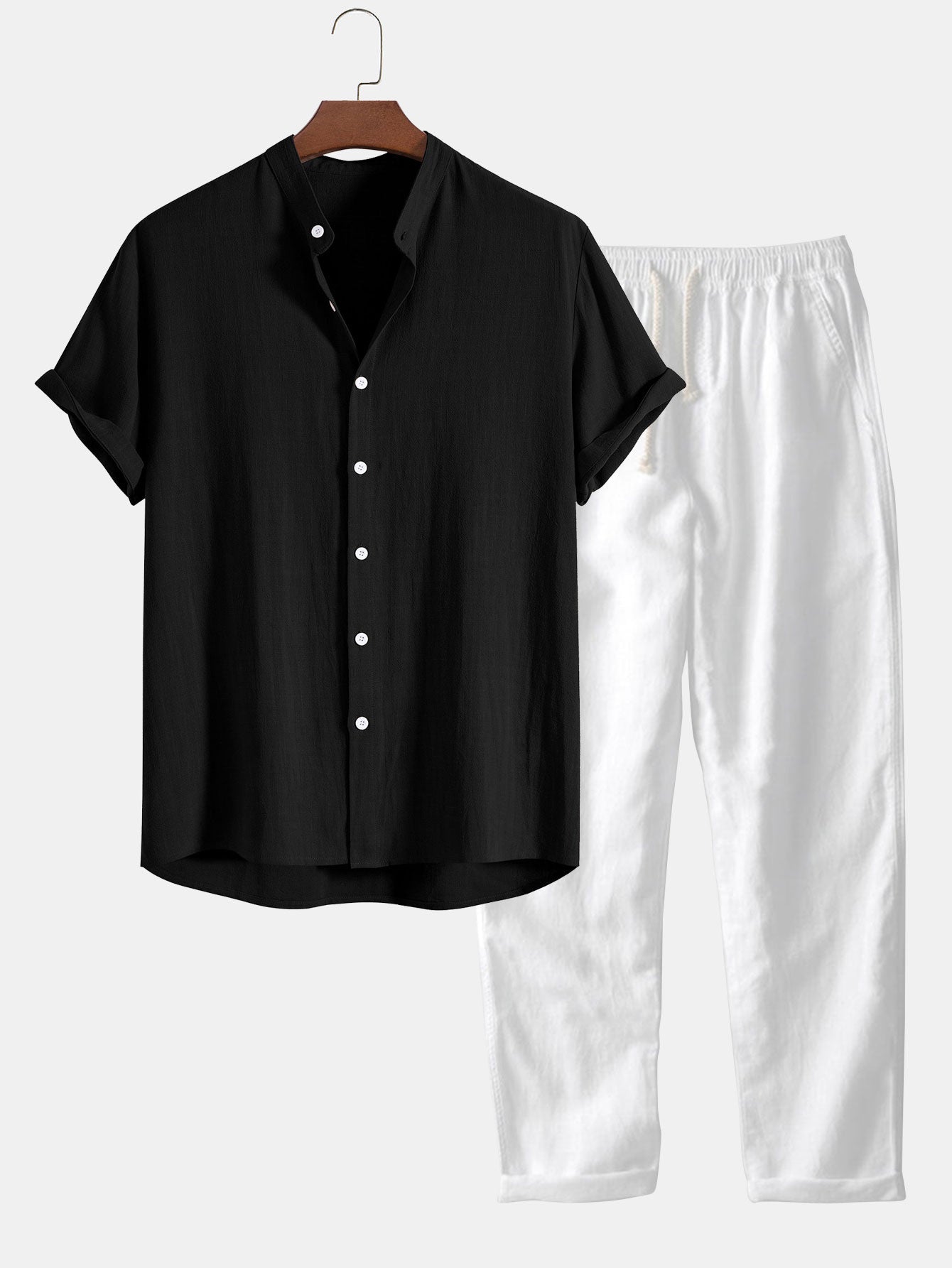Milo Heren Zomer Set | Katoenmix, Effen Design 10