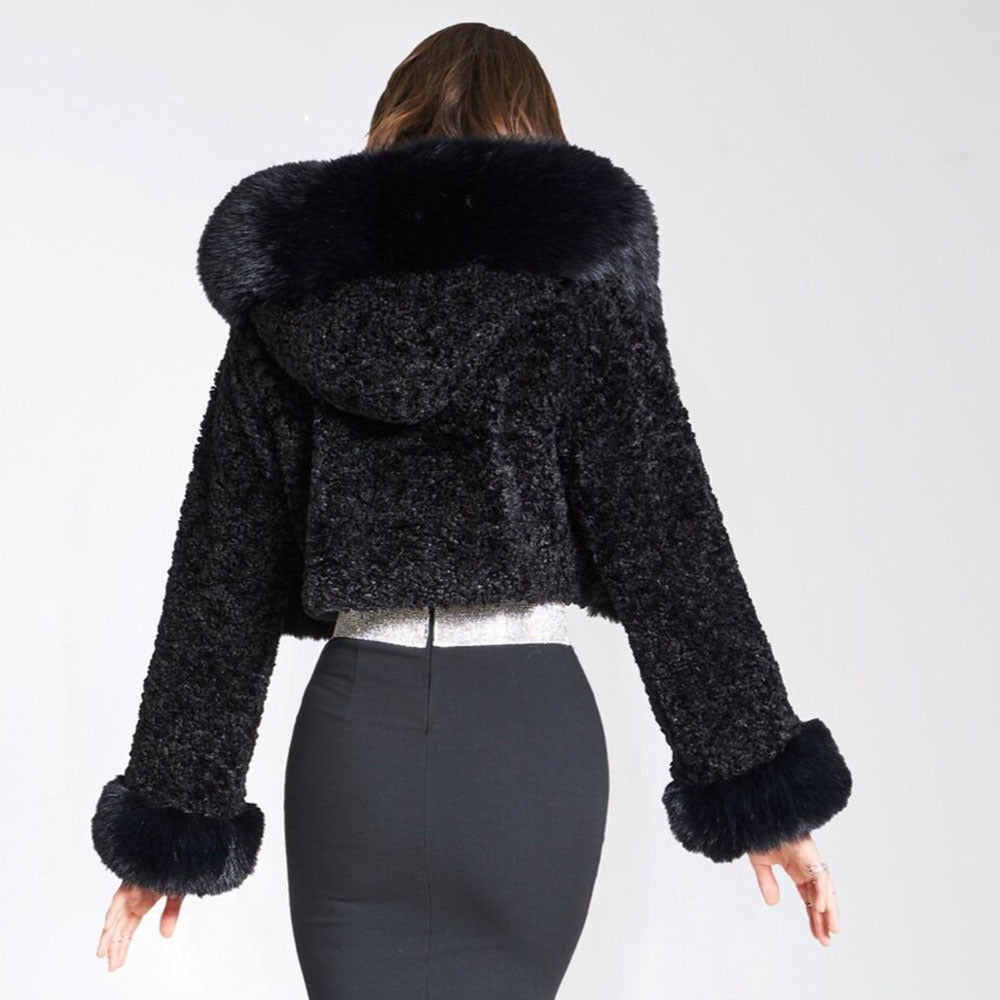 Cropped jas voor een glamoureuze winterlook
