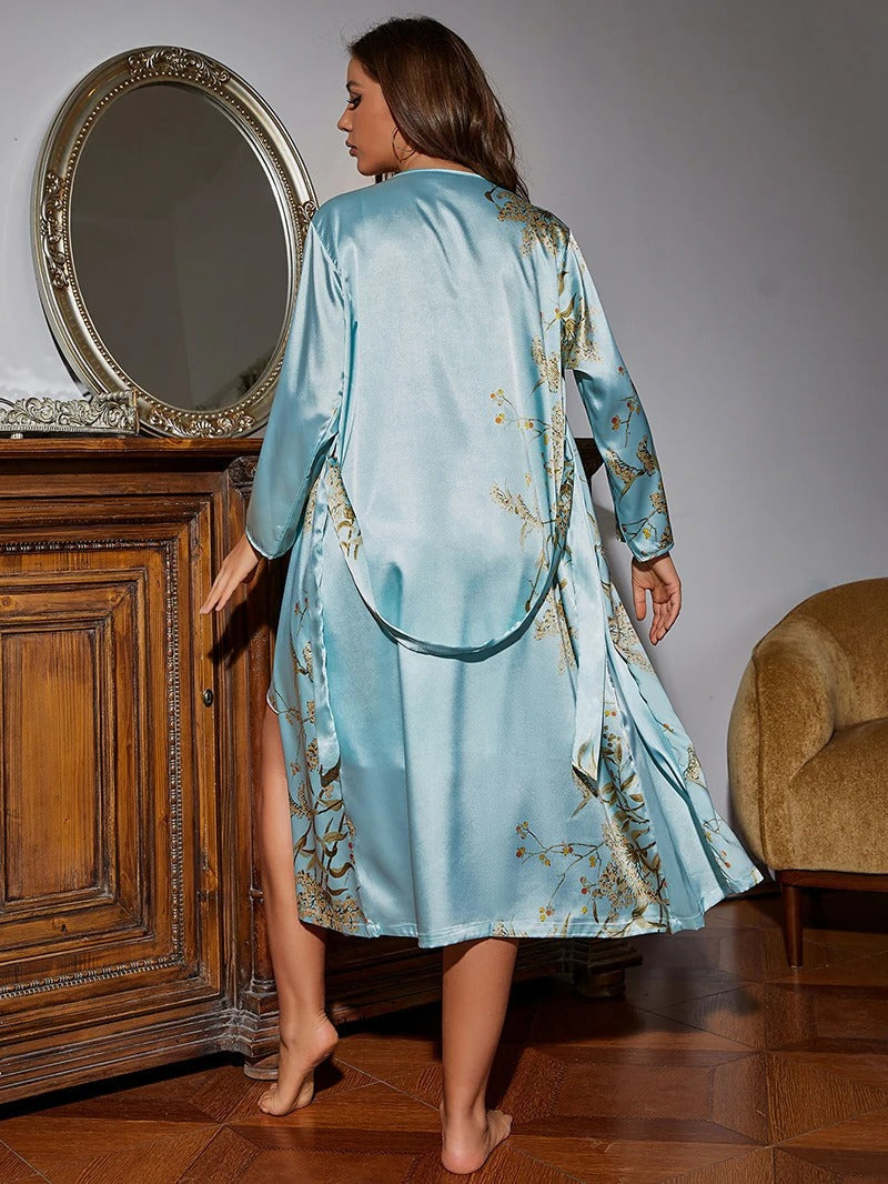 Meloura | Luxe Nachtjapon & Badjas Set