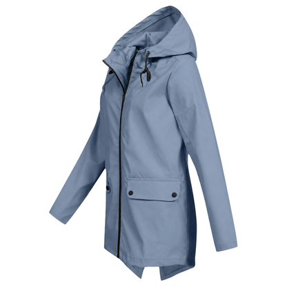 Dames Regenjack met Capuchon – Waterdicht & Modern