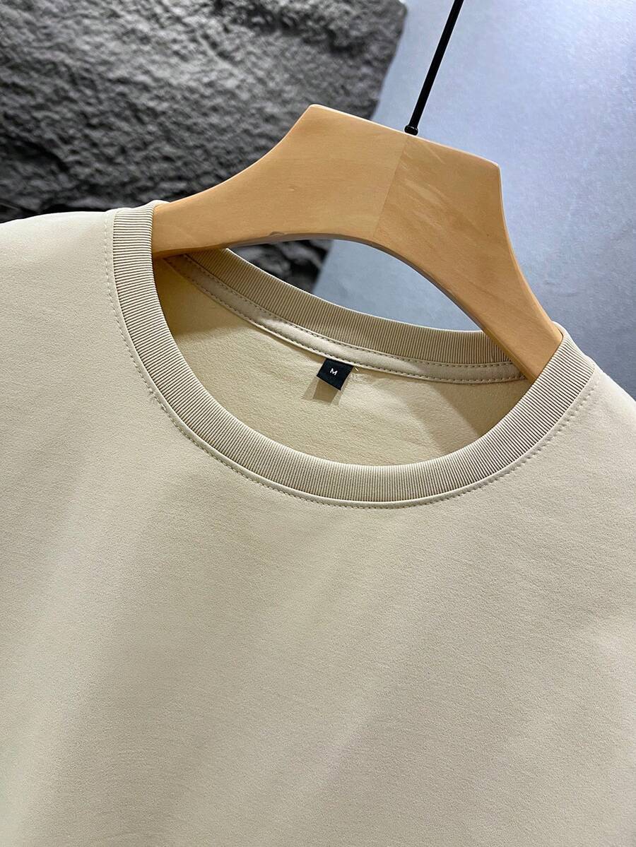 Casual mintgroen heren T-shirt met print en oversized fit