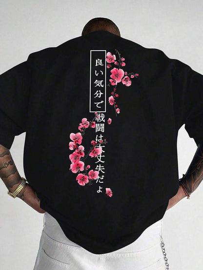 Wit heren T-shirt met print – losvallend en perfect voor een frisse zomerlook