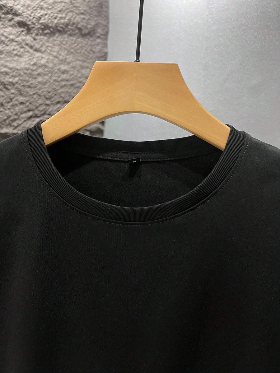 Wit heren T-shirt met print – losvallend en perfect voor een frisse zomerlook