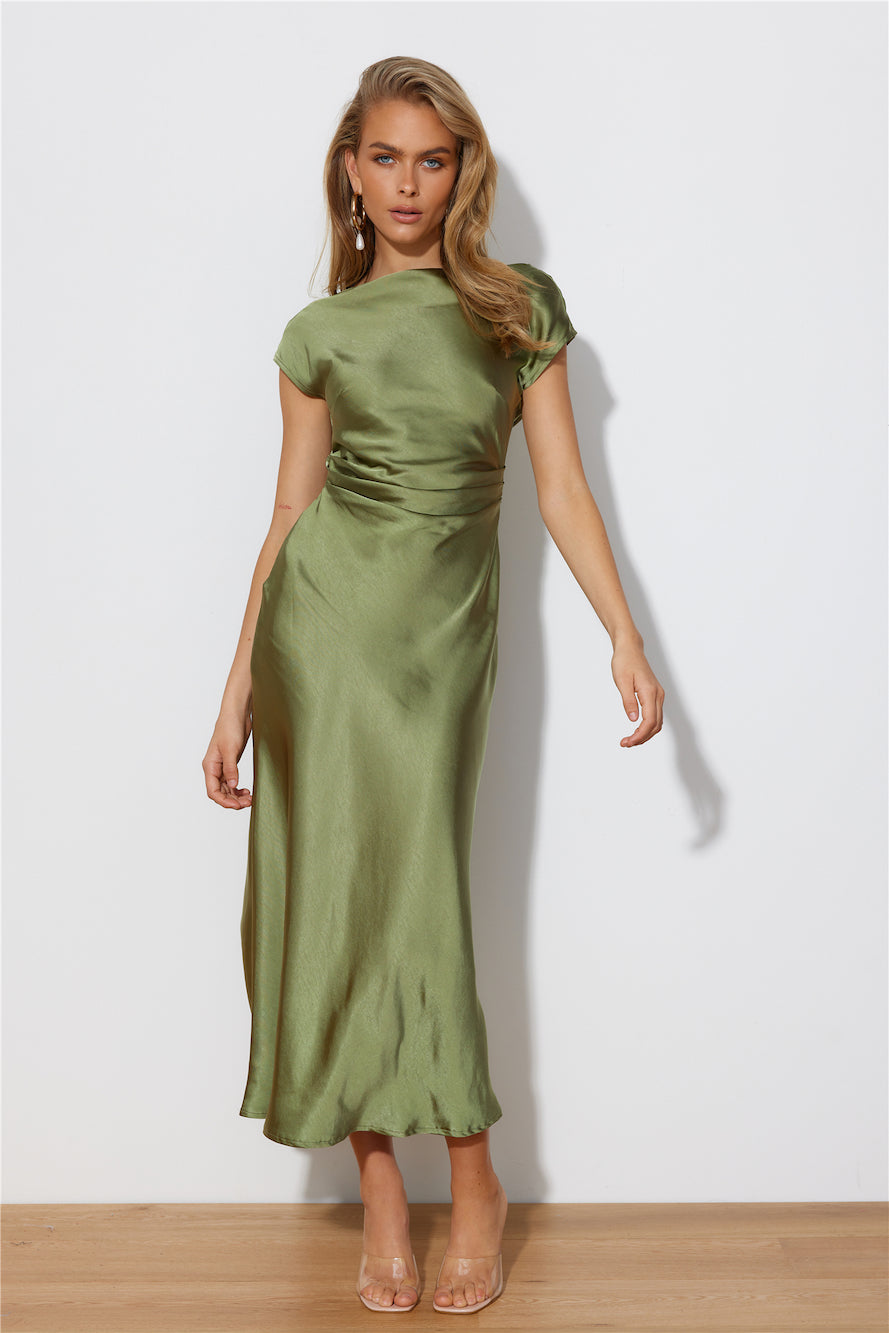 Elaria | Elegante Midi Avondjurk met Gelaagde Mouwen