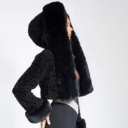 Cropped jas voor een glamoureuze winterlook