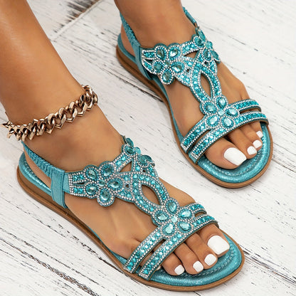 MAELYN | Elegante Sandalen met Bloemen- en Kralendetail