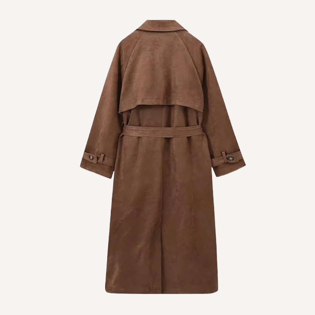 Pia Dames Trenchcoat | Imitatiesuède, Oversized Lange Trenchcoat Dames