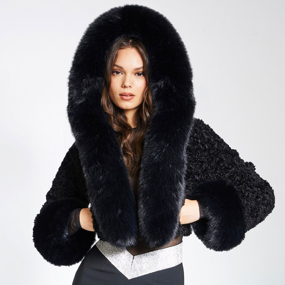 Cropped jas voor een glamoureuze winterlook