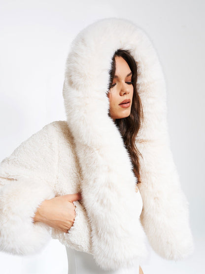 Cropped jas voor een glamoureuze winterlook