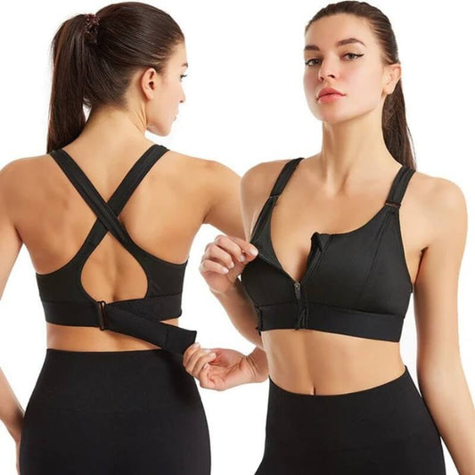 Ava Dames Sport BH | Ademend Polyester, Verstelbare Bandjes, High Support 0