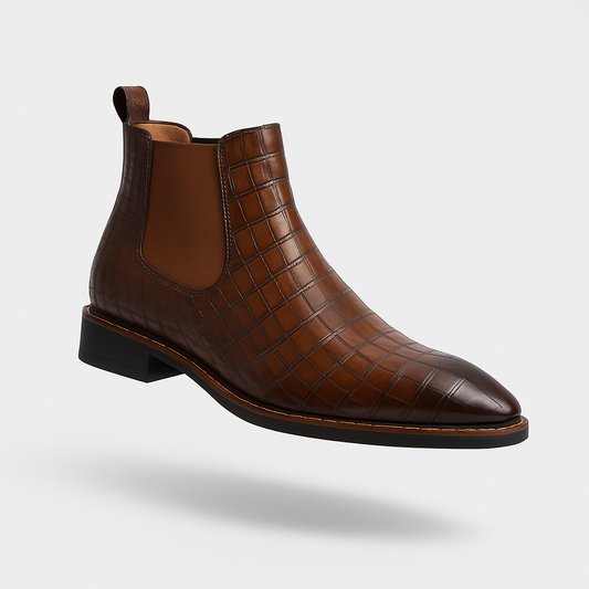 Darian | Enkellaars voor Heren met Gestructureerd Design