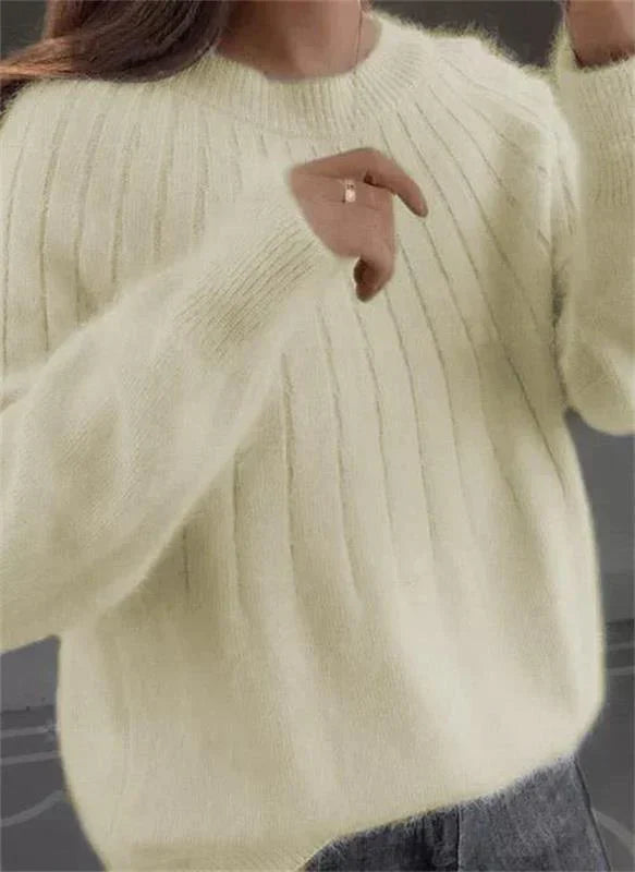 Daisy Dames Pullover | Warme Beige Trui