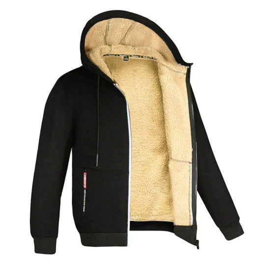 Elan Heren Wintervest | Gebreid Met Wolvoering, Moderne Pasvorm