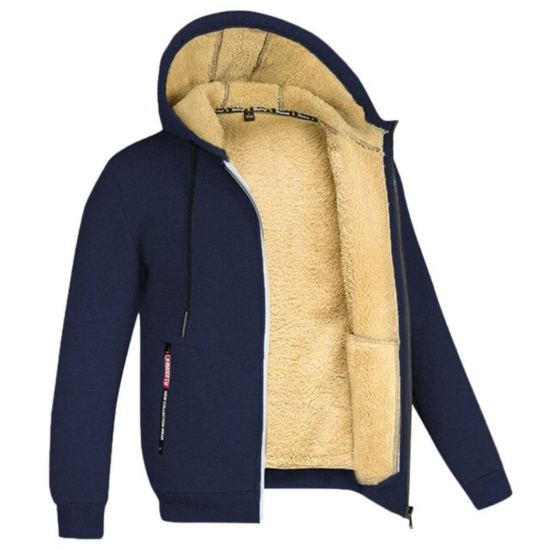 Elan Heren Wintervest | Gebreid Met Wolvoering, Moderne Pasvorm