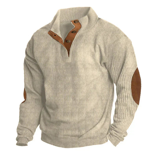 Elias Heren Trui | Duurzaam Polyester, Vintage Stijl