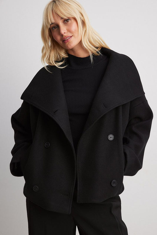 Eline Dames Winterjas | Zachte Wolblend, Oversized Stijl