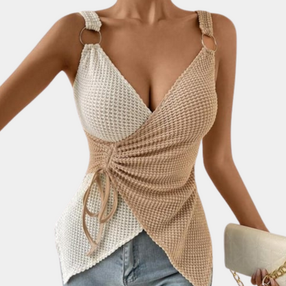 ELODIA | Mouwloze Top met Tijdloos Design