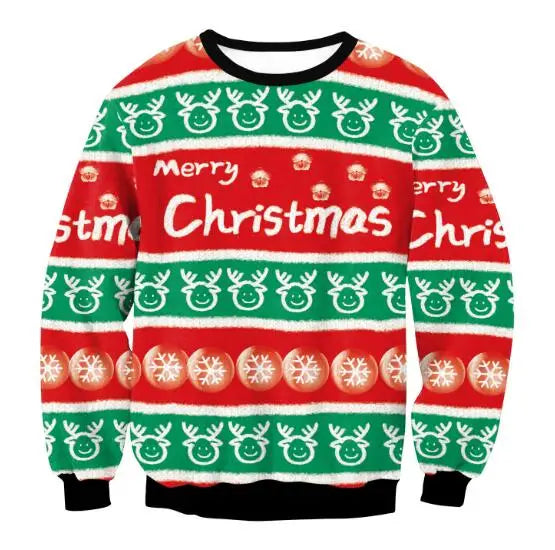 Gero Heren Trui | Warm Gebreid met Kerstprint, Comfortabel