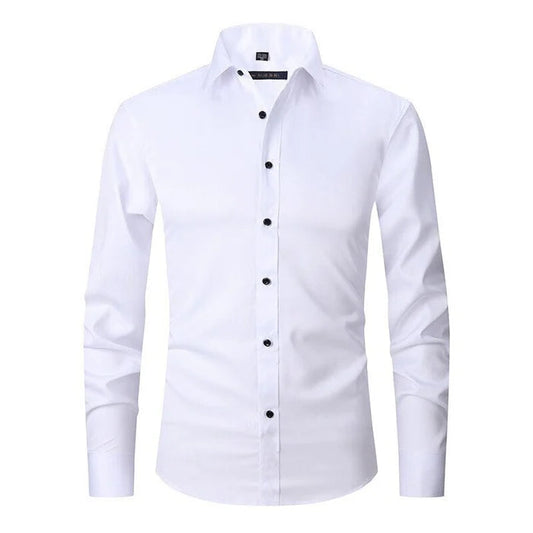 Hector Heren Overhemd | Strijkvrij Polyester, Smart Casual 0