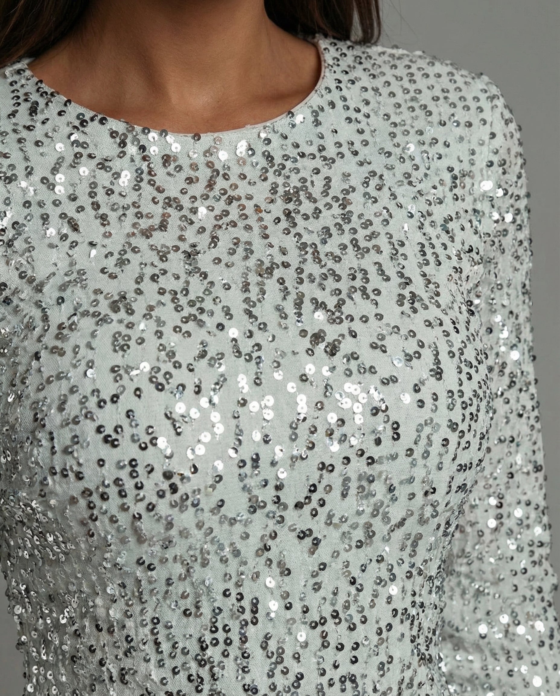 Hilda Dames Cocktailjurk | Pailletten, Open Rug, Zwart 4