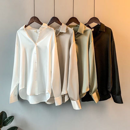 Hilde Witte Blouse Dames | Zachte Polyester, Losse Pasvorm met Ruches 2