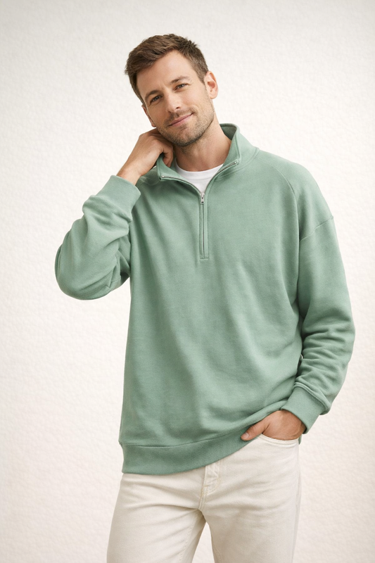 Hugo Heren Sweatshirt | Zachte Stof, Casual Met Opstaande Kraag 0