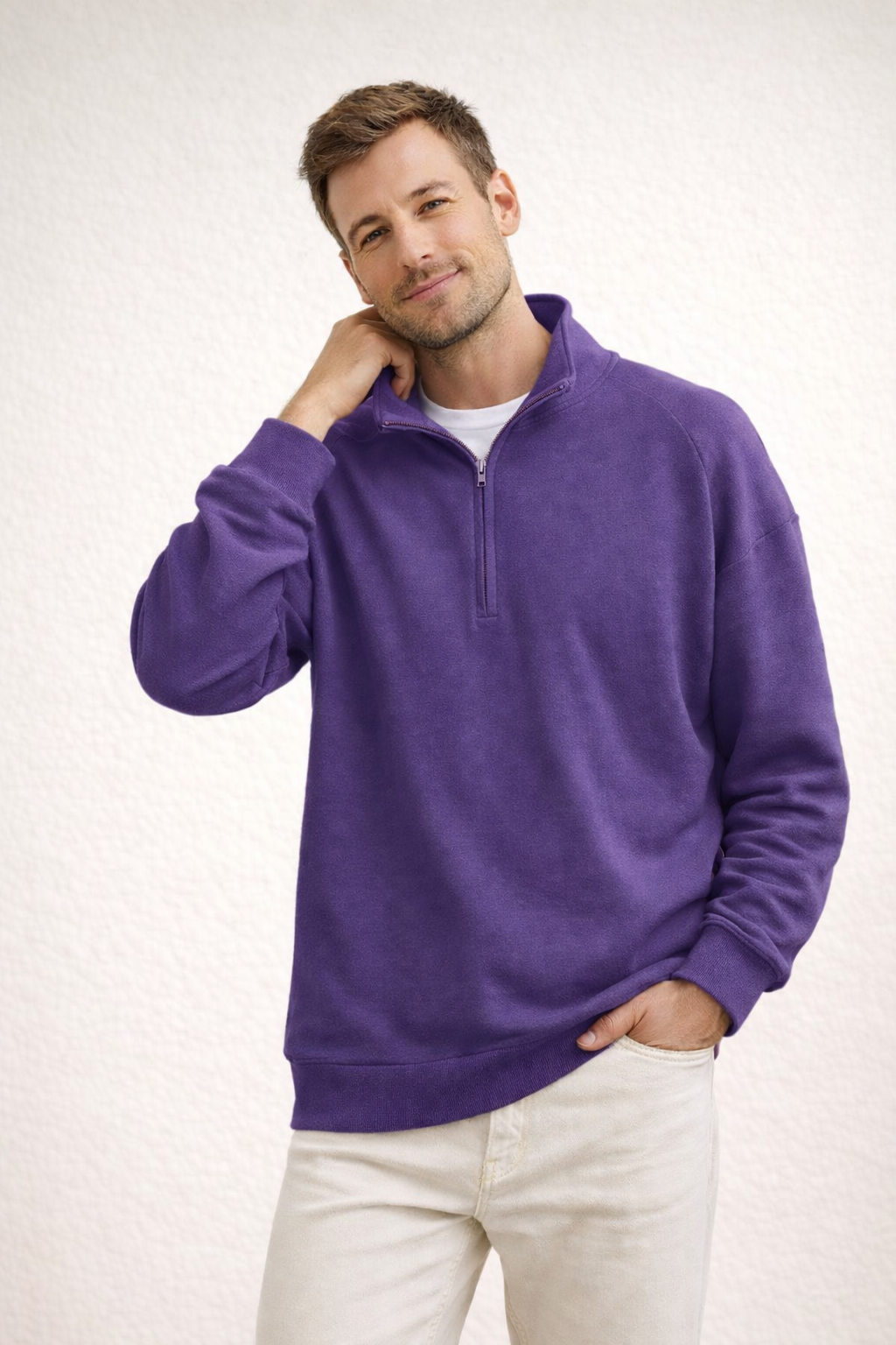 Hugo Heren Sweatshirt | Zachte Stof, Casual Met Opstaande Kraag 3