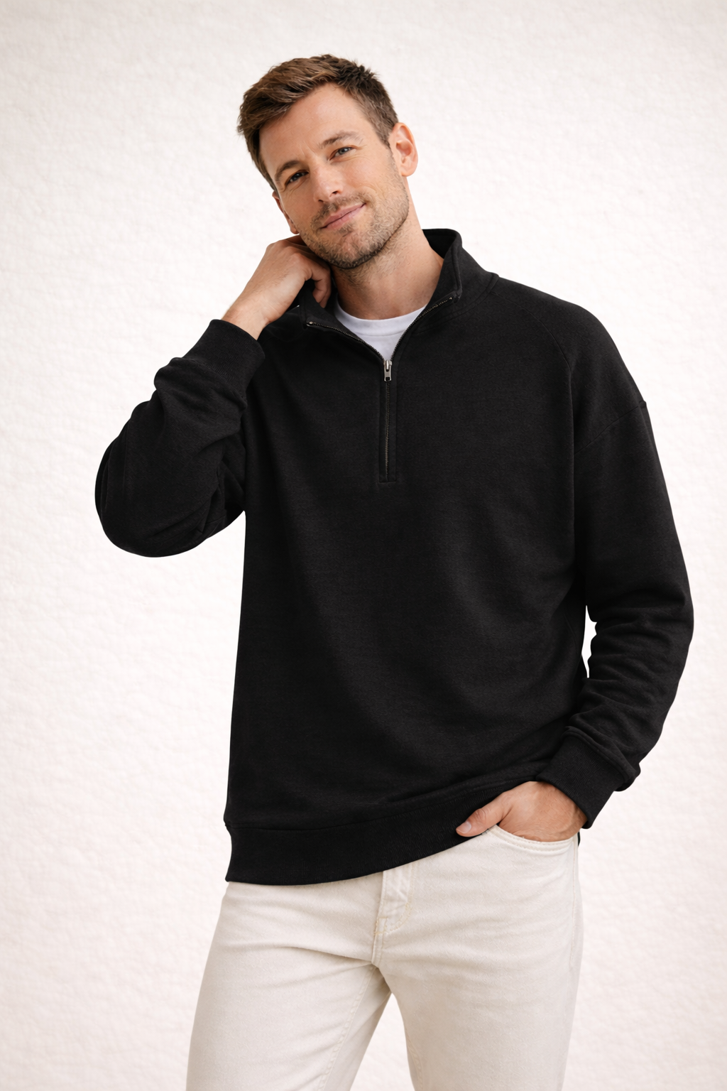 Hugo Heren Sweatshirt | Zachte Stof, Casual Met Opstaande Kraag 5