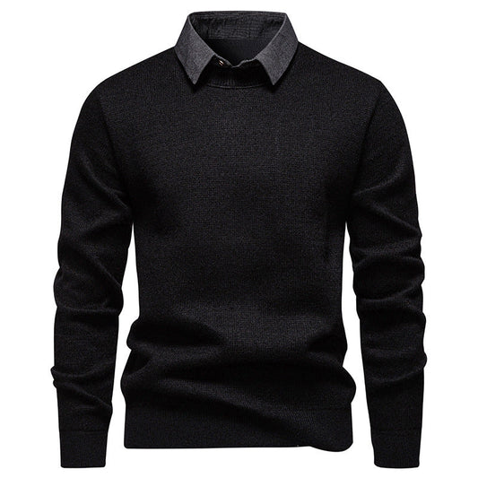 Hugo Heren Trui | Fijngebreid Polyester, Moderne Kraag 0