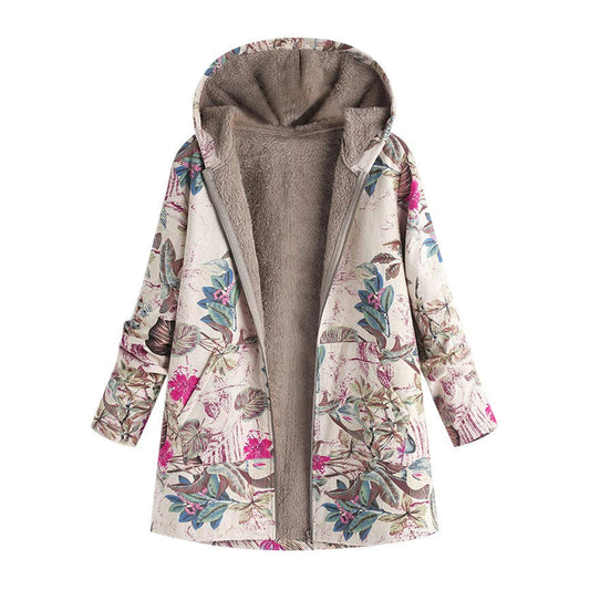 Lina Dames Vintage Jas | Warme Stof, Elegante Stijl