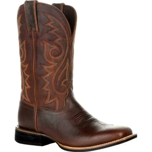 Loren Heren Cowboylaarzen | Duurzaam PU-leer, Stoer en Comfortabel
