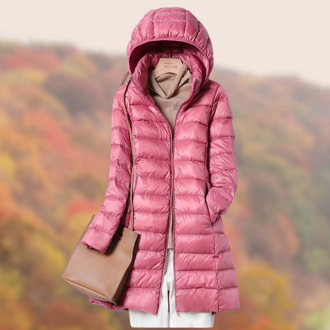 Mila Dames Donsjack | Ultralicht Nylon met Capuchon 3