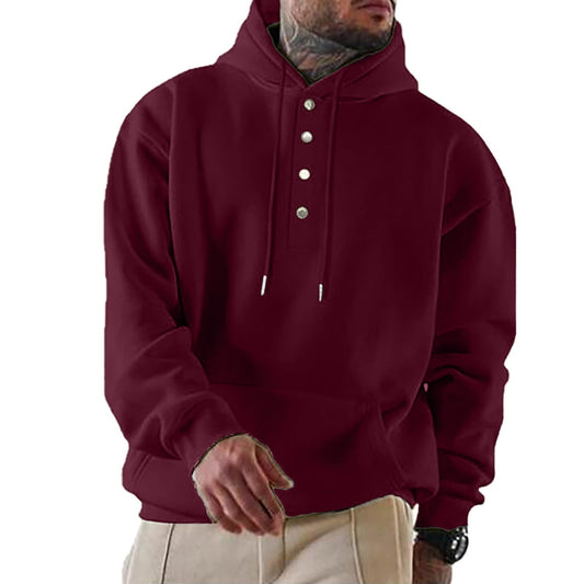 Milo Heren Hoodie | Zachte Katoenmix, Casual Snit 0