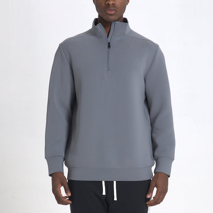 Milo Heren Sweater | Katoenmix, Casual met Halflange Ritssluiting 1
