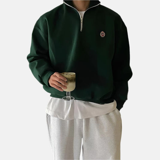 Milo Heren Sweater | Zachte Katoen-Polyester Mix, Casual 0