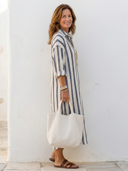 Nina Vrouwen Midi-Shirtjurk | Lichtgewicht Katoen, Casual 1