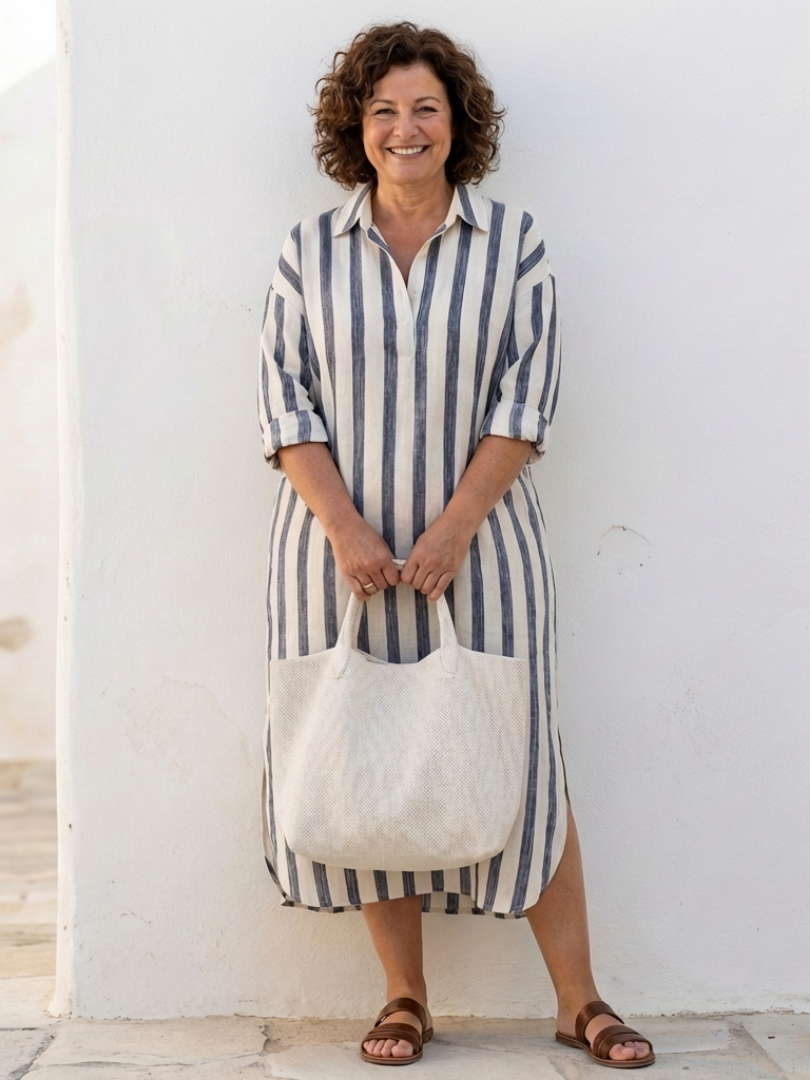 Nina Vrouwen Midi-Shirtjurk | Lichtgewicht Katoen, Casual 2