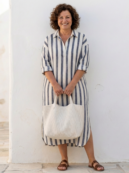 Nina Vrouwen Midi-Shirtjurk | Lichtgewicht Katoen, Casual 2