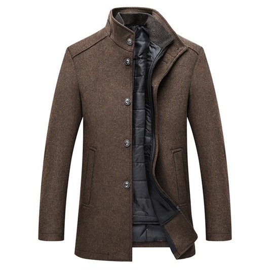 Pieter Heren Winterjas | Polyesterblend, Elegante Regular Fit